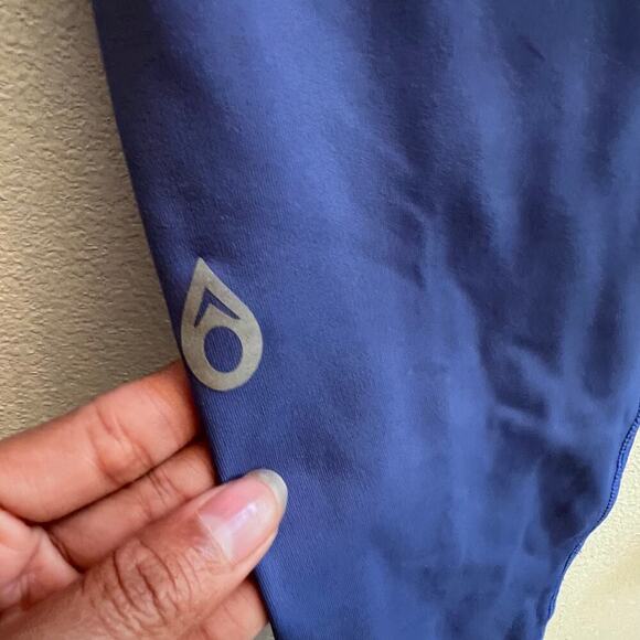 Dona Jo Fitwear Blue Leggings Women's Size XX-Small - Picture 2 of 5